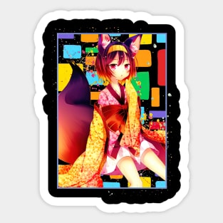 Izuna Hatsuse No Game No Life No Gemu No Raifu Anime Sticker